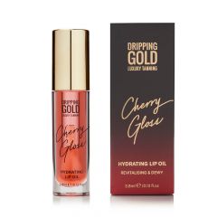 Dripping Gold Luxury Tanning Cherry Gloss Hydrating Lip Oil