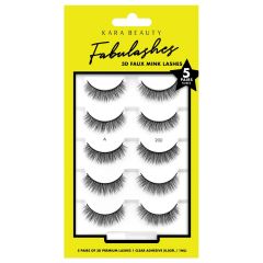 Kara Beauty 3D Faux Mink Lashes 5 Pairs A200